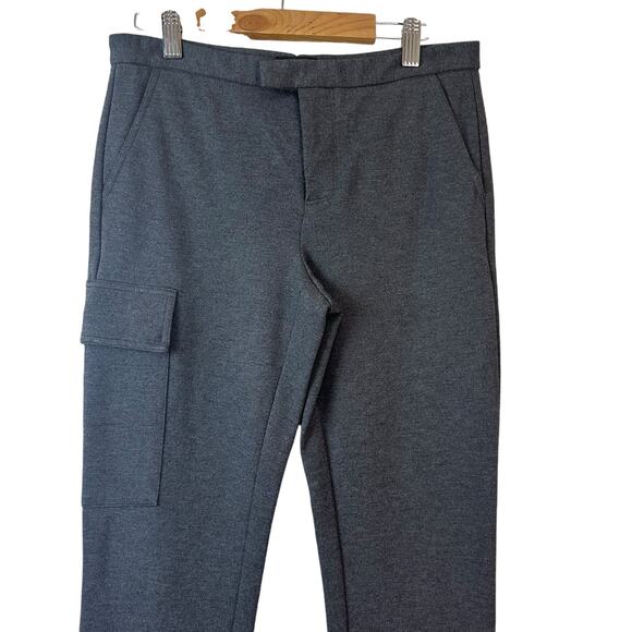 ATM Anthony Thomas Melillo Slim Stretch Cargo Ponte Pants Gray Womens Sz 0 NWOT - Picture 4 of 9